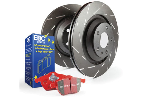 EBC-EBC S4 Kits Redstuff Pads and USR Rotors Focus RS Rear- at Damond Motorsports