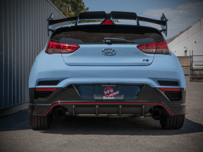 aFe-aFe Hyundai Veloster N 21-22 L4-2.0L (t) Takeda Cat-Back Exhaust System- Black Tips- at Damond Motorsports