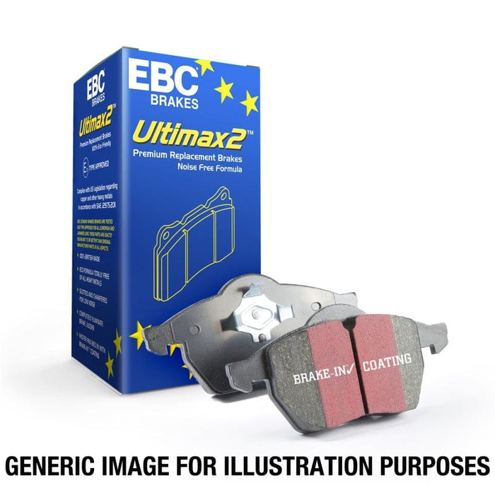 EBC-EBC 12+ Ford Focus 2.0 Turbo ST Ultimax2 Front Brake Pads- at Damond Motorsports