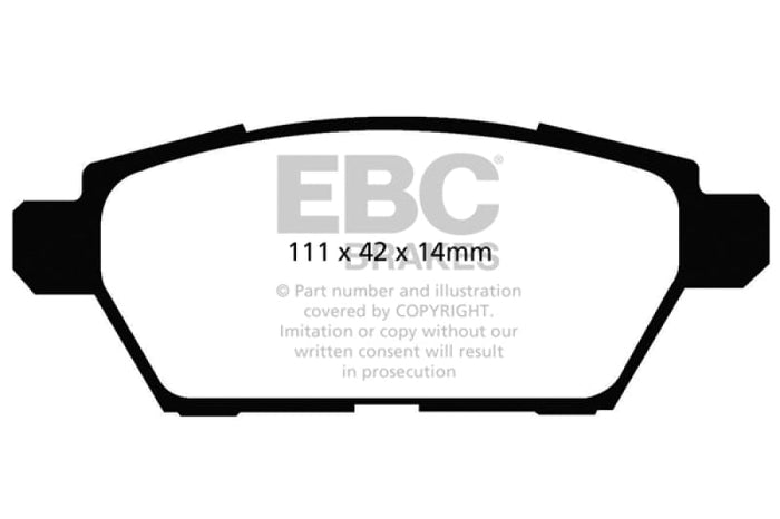 EBC-EBC Mazdaspeed6 Redstuff Rear Brake Pads- at Damond Motorsports