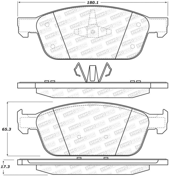 Stoptech-StopTech Street Brake Pads - Front/Rear- at Damond Motorsports