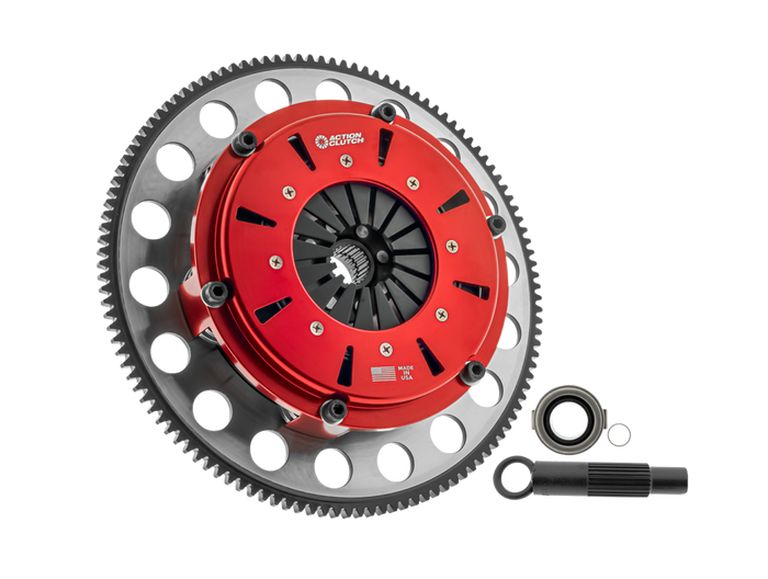 Action Clutch 7.25in Twin Disc Race Kit for Mitsubishi Eclipse 1990-1992 2.0L (4G63T) Turbo Turbo AWD AWD Includes Steel Flywheel available at Damond Motorsports