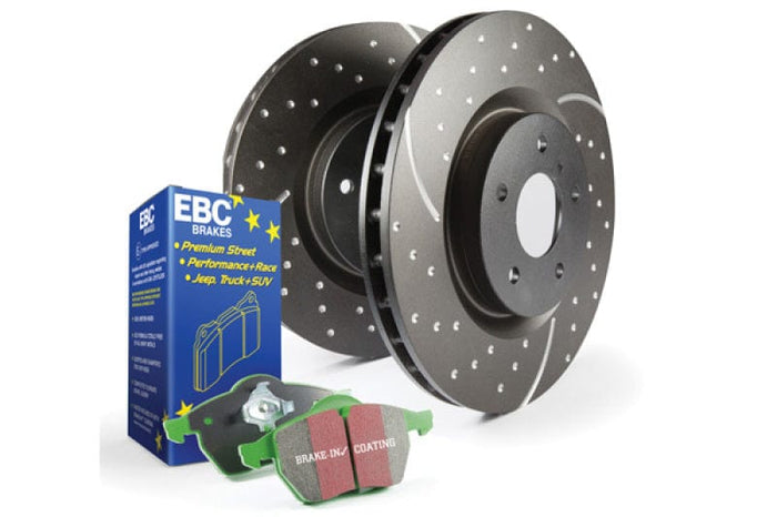 EBC-EBC S10 Kits Greenstuff Pads and GD Rotors Focus ST Rear- at Damond Motorsports