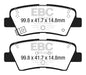 EBC 12+ Hyundai Elantra GT 2 Yellowstuff Rear Brake Pads available at Damond Motorsports