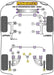 Powerflex-Volkswagen T4 Transporter (1990 - 2003) Front Steering Rack Mount Bushing (8 mm Bolt)- at Damond Motorsports