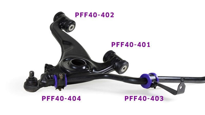 Powerflex-Mercedes-Benz W201, W124 Front Sway Bar Bushings on Control Arm - 18mm- at Damond Motorsports