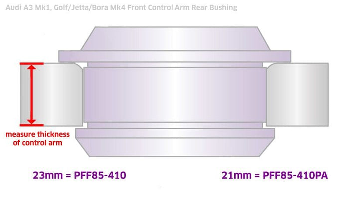 Powerflex-VW Golf Mk4, Jetta Mk4, New Beetle / Audi A3 Front Control Arm Rear Bushing - 21 mm (Some Aftermarket)- at Damond Motorsports