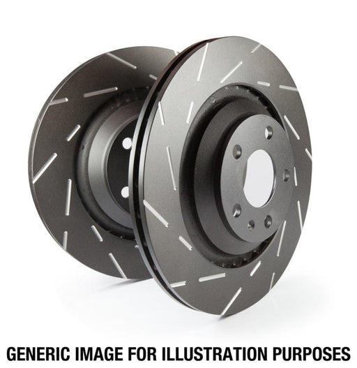 EBC 13+ Hyundai Elantra 1.8 USR Slotted Front Rotors available at Damond Motorsports