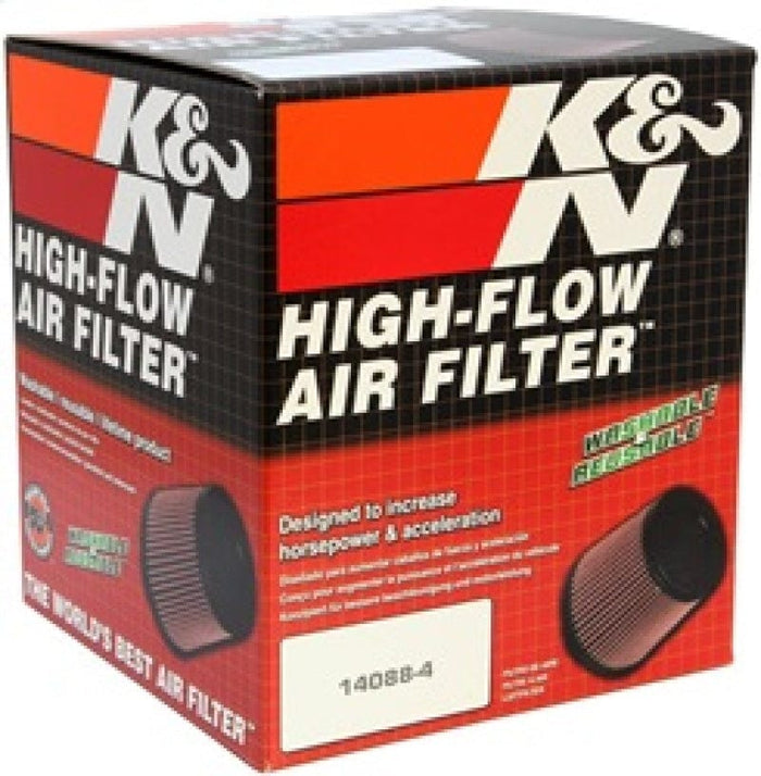 K&N Filter Universal Rubber Filter-Rd Tapered 3in Flange ID x 6in Base OD x 5in Top OD x 5.563in H available at Damond Motorsports