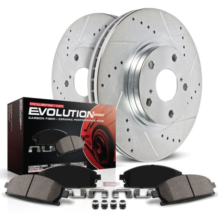 PowerStop-Power Stop 15-18 Ford Focus Front Z23 Evolution Sport Brake Kit- at Damond Motorsports