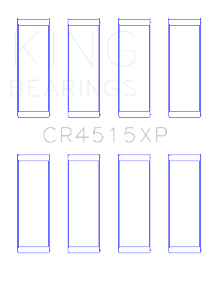 King Engine Bearings-King Ford/Mazda 2.0L Duratec (Size STD) Tri-Metal Copper-Lead Nickel Performance Rod Bearing Set- at Damond Motorsports