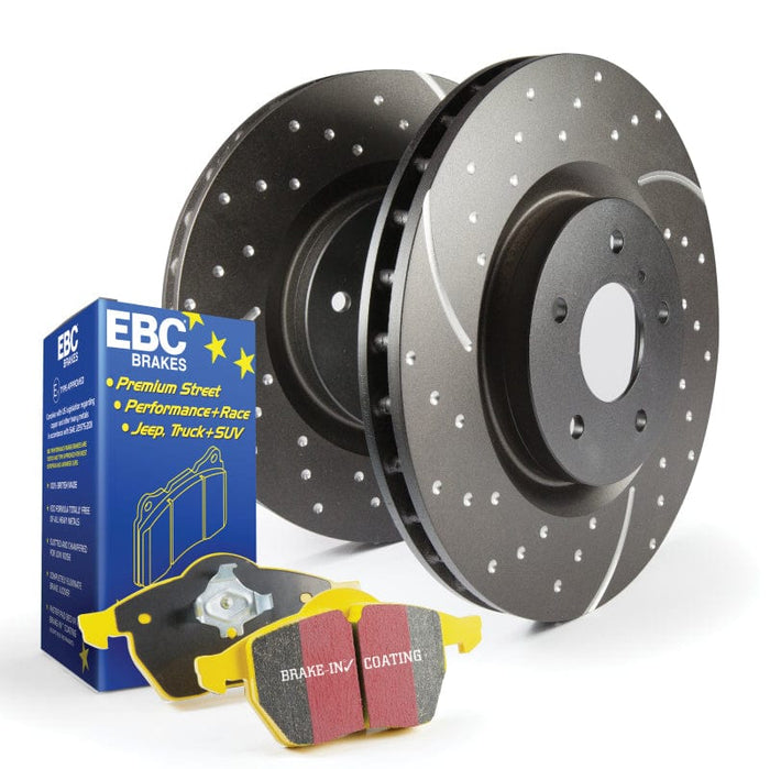 EBC-EBC S5 Kits Yellowstuff Pads and GD Rotors Mazdaspeed3 Front- at Damond Motorsports