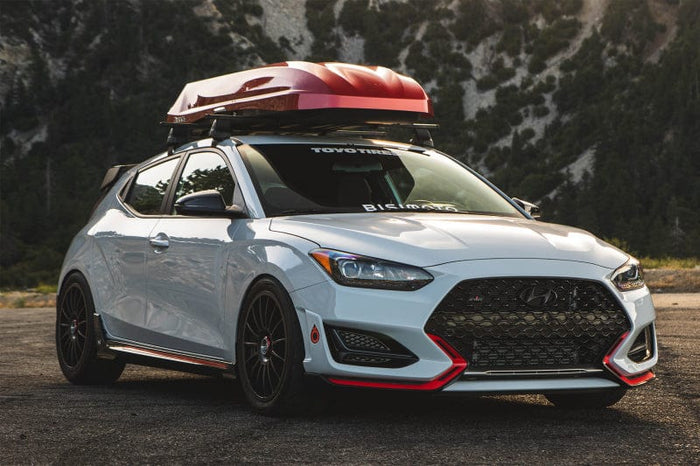 CSF 19-20 Hyundai Veloster N / 17-20 Hyundai i30 N MT Stepped Core Intercooler - Black available at Damond Motorsports